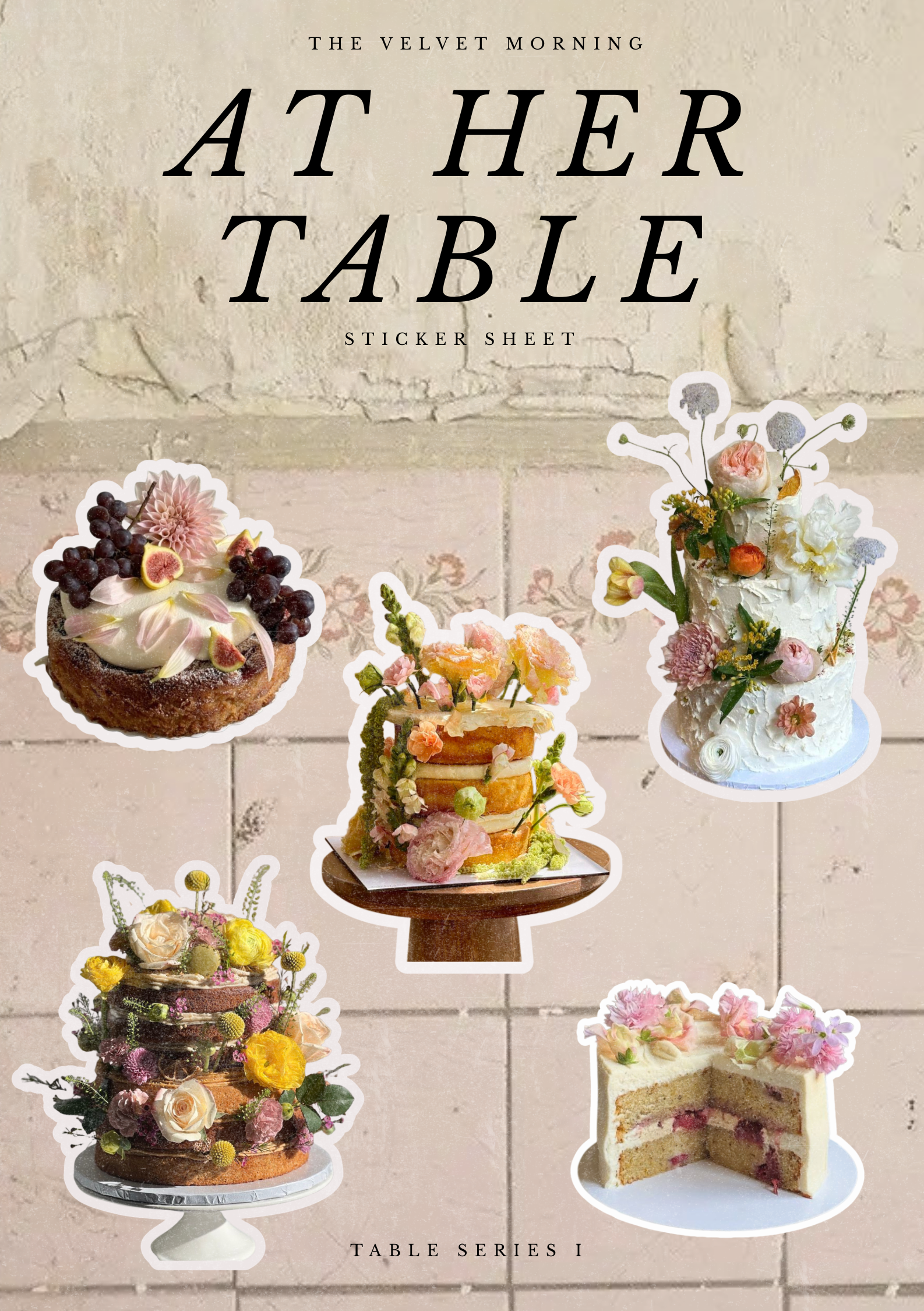 At Her Table - Sticker Sheet Table Series I